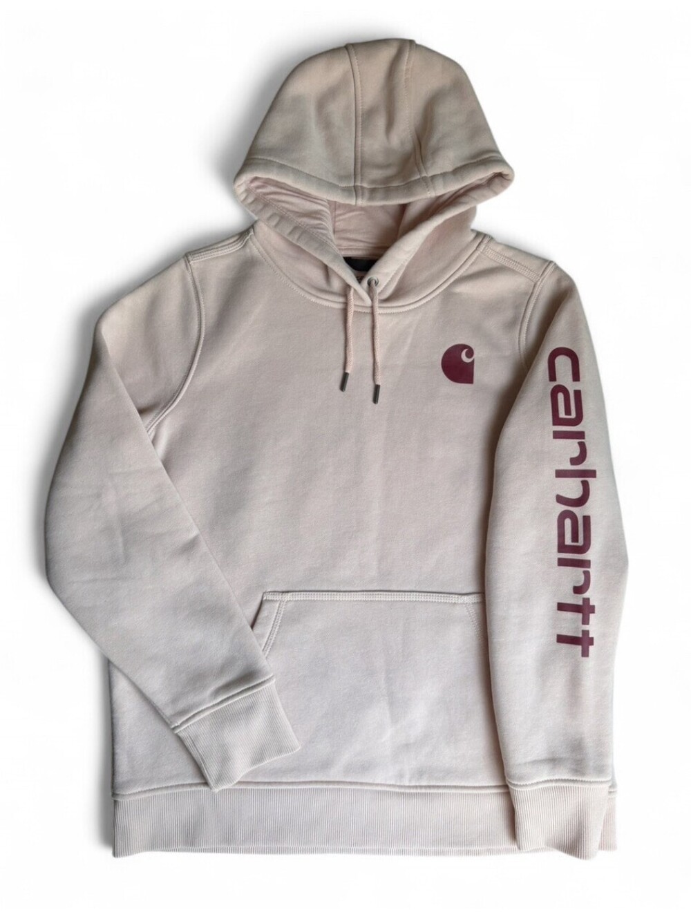 Carhartt Clarksburg Hooded Sweatshirt Girls Large 12-14 Pink